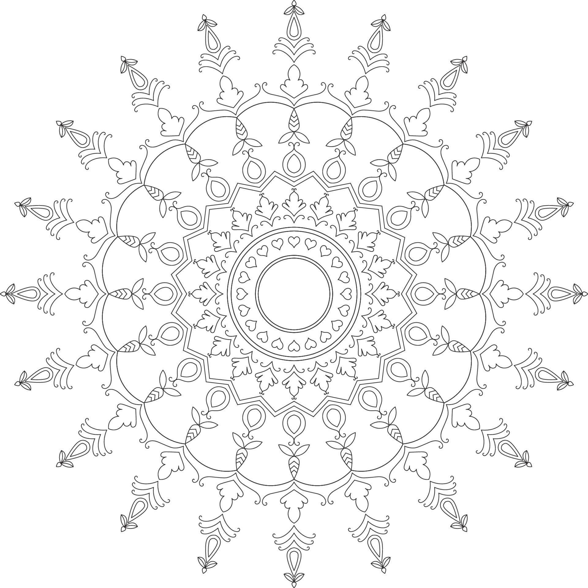 Mandala coloring pages. 10564573 Vector Art at Vecteezy