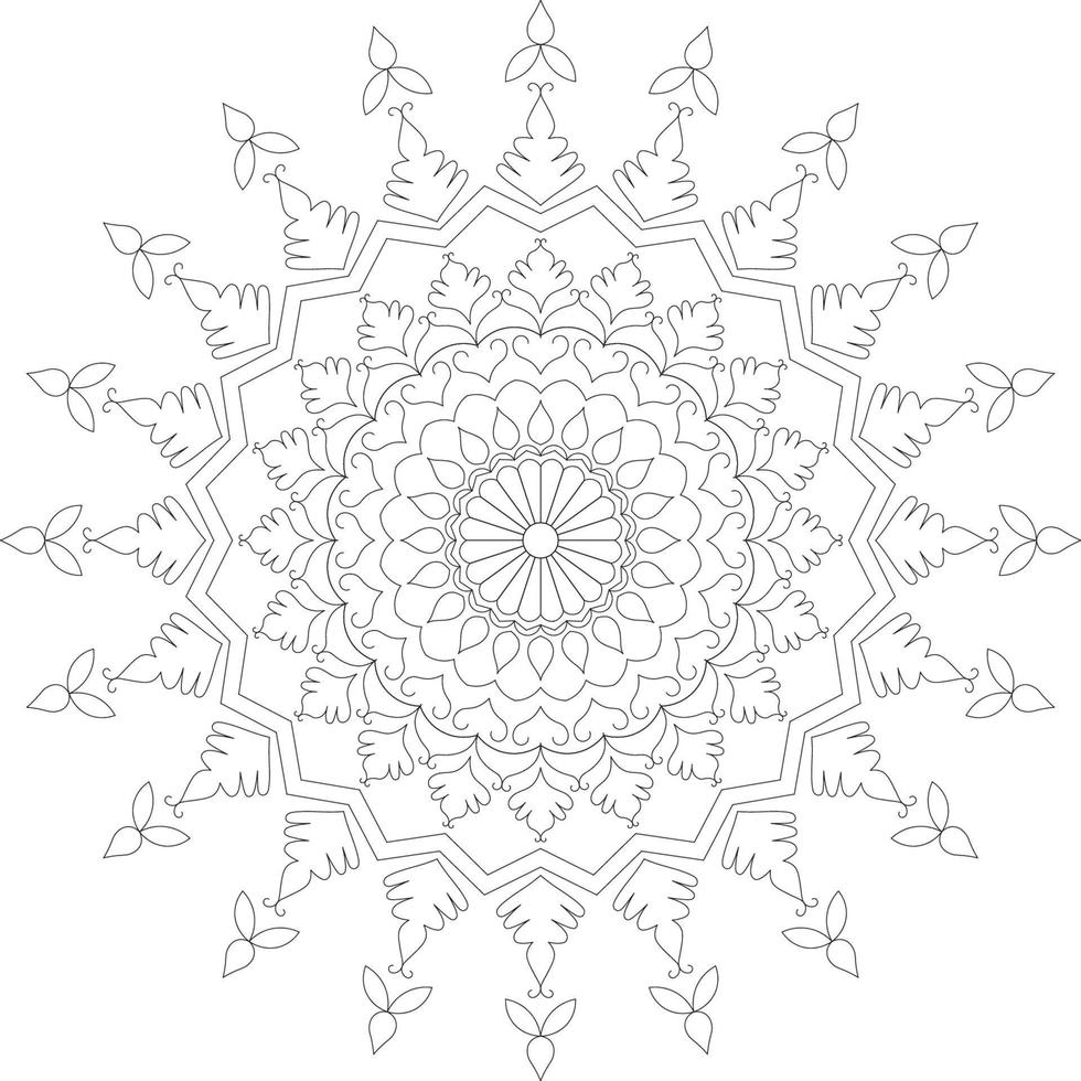 Mandala coloring pages. vector