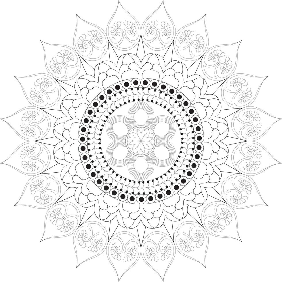 Mandala coloring pages. vector