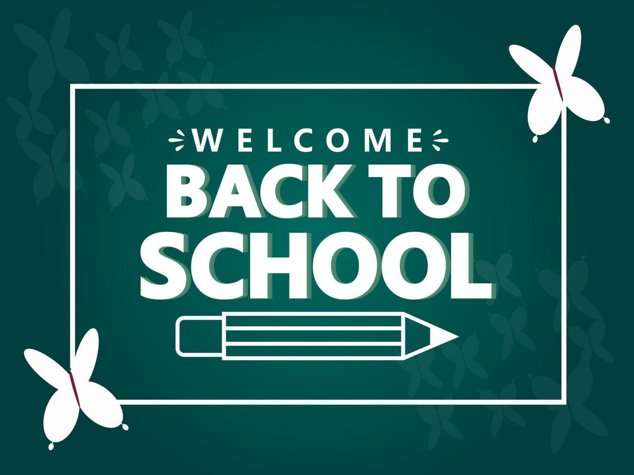 Back to school typography vector illustration colorful modern and school items elements decoration background.