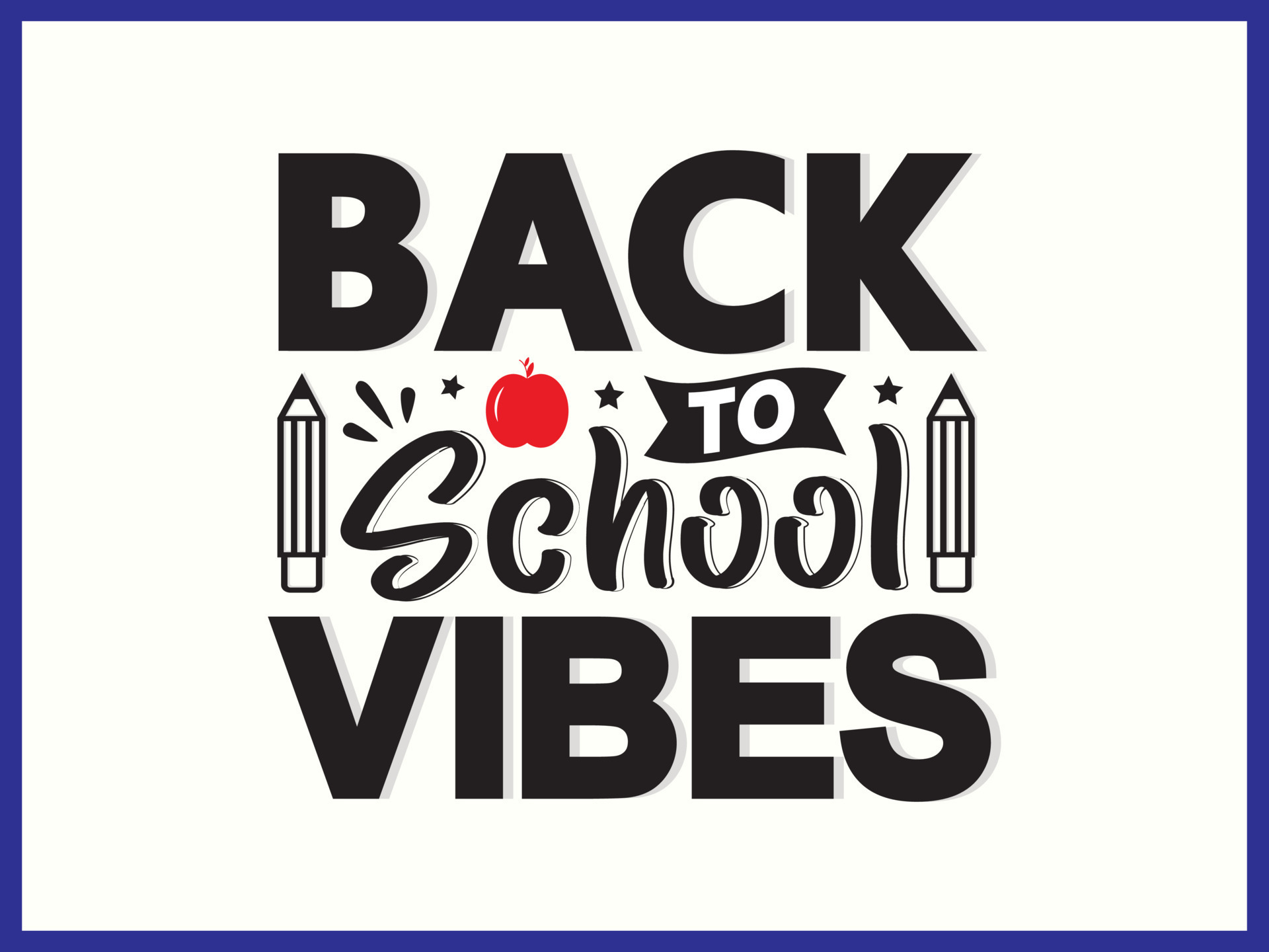 Back To School Typography Royalty Free SVG, Cliparts, Vectors, and Stock  Illustration. Image 31051031.