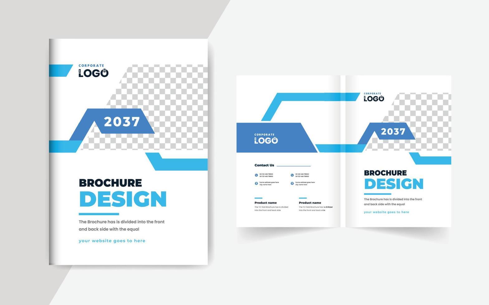 Corporate Business Brochure Cover Template. Corporate cover design theme layout abstract colorful creative and modern pages theme vector