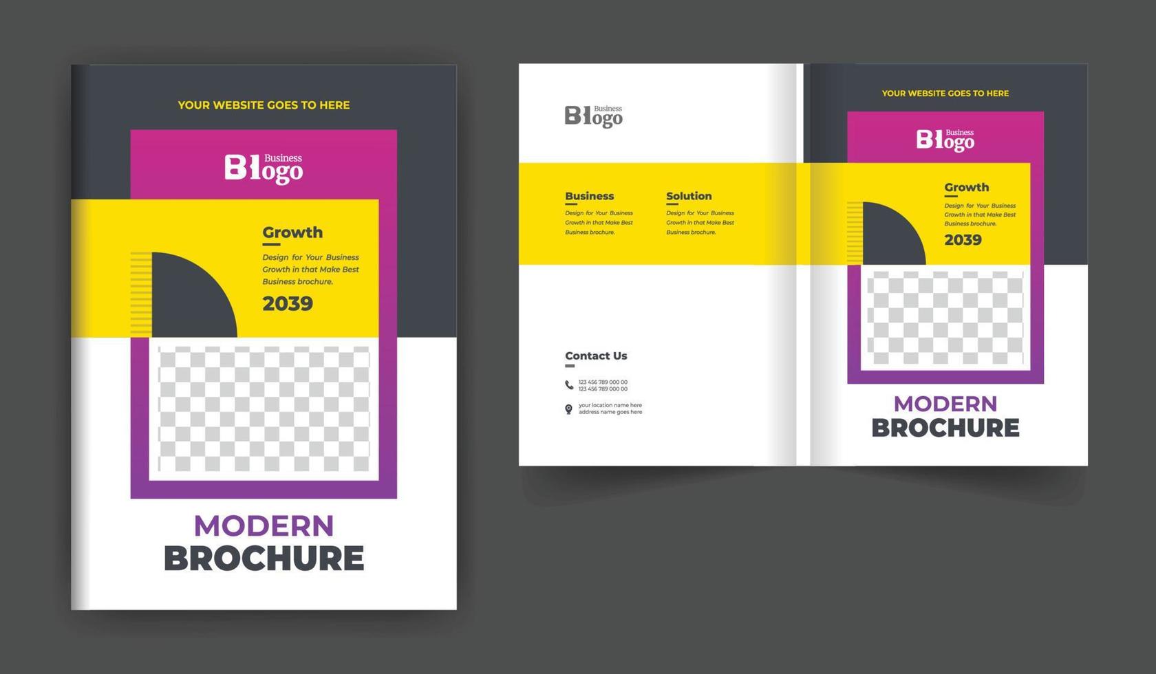 Corporate Business Brochure Cover Template. Corporate cover design theme layout abstract colorful creative and modern pages theme vector