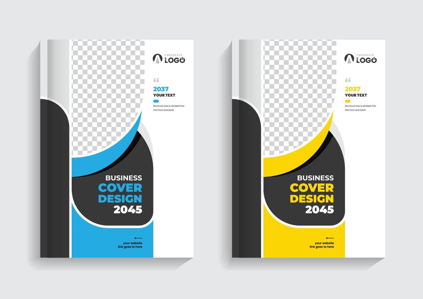 Corporate Business Brochure Cover Template. Corporate cover design theme layout abstract colorful creative and modern pages theme vector