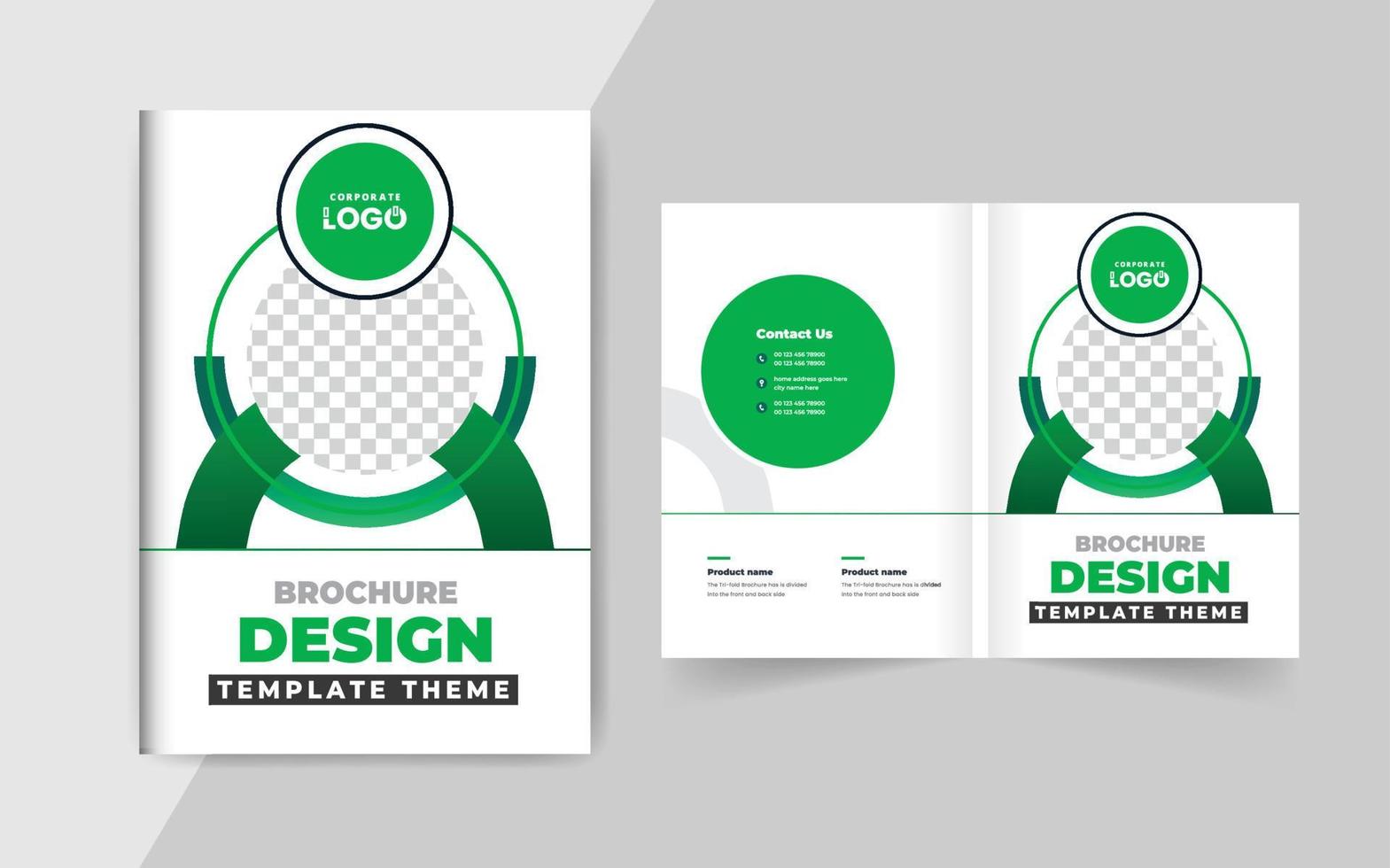 Corporate Business Brochure Cover Template. Corporate cover design theme layout abstract colorful creative and modern pages theme vector