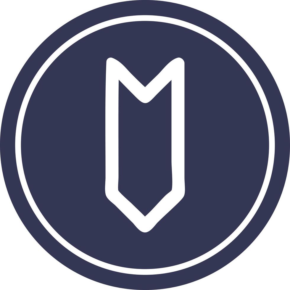 decorative arrow circular icon vector