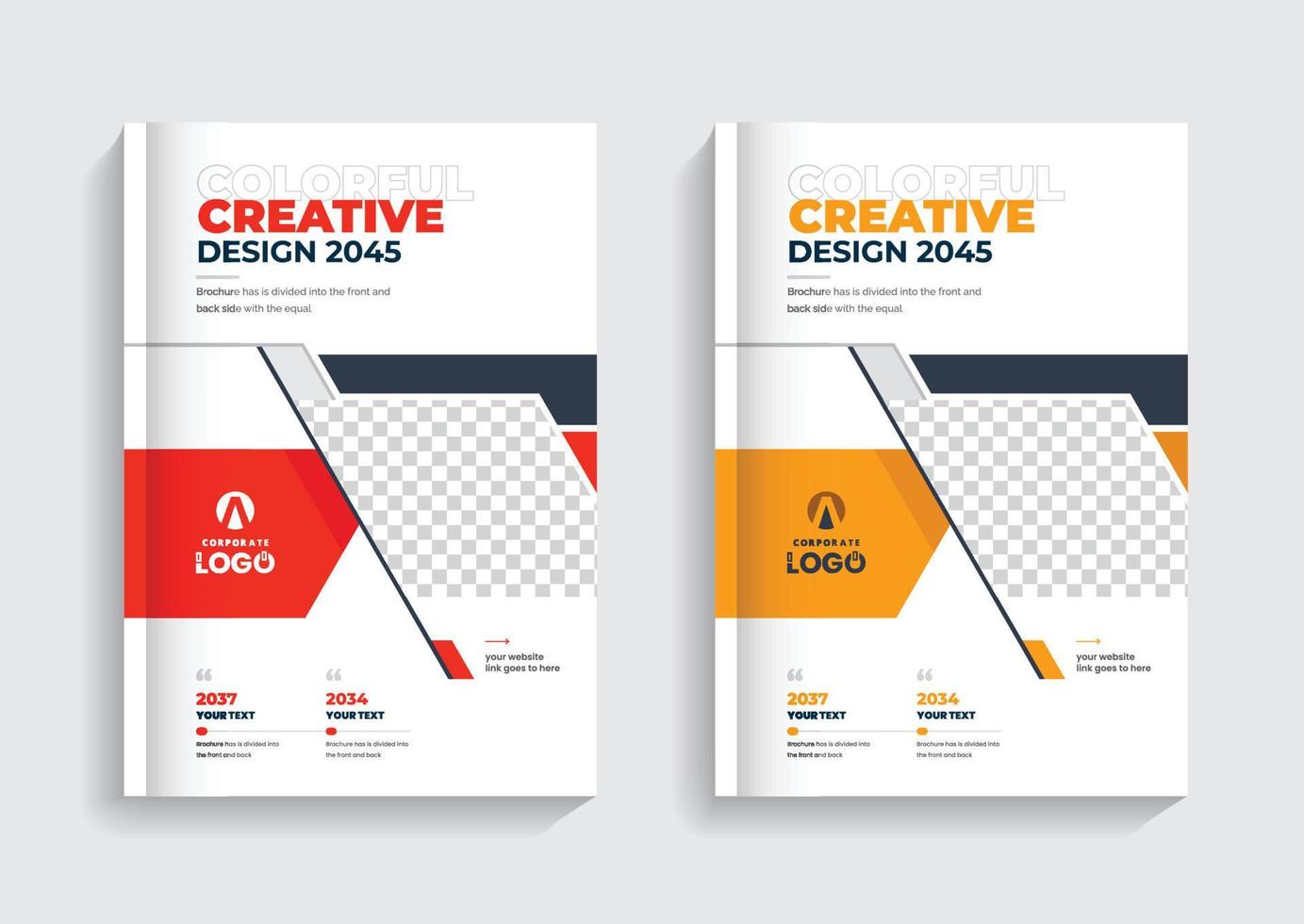 plantilla de portada de folleto de negocios corporativos. diseño de portada corporativa diseño de tema abstracto colorido creativo y moderno tema de páginas vector