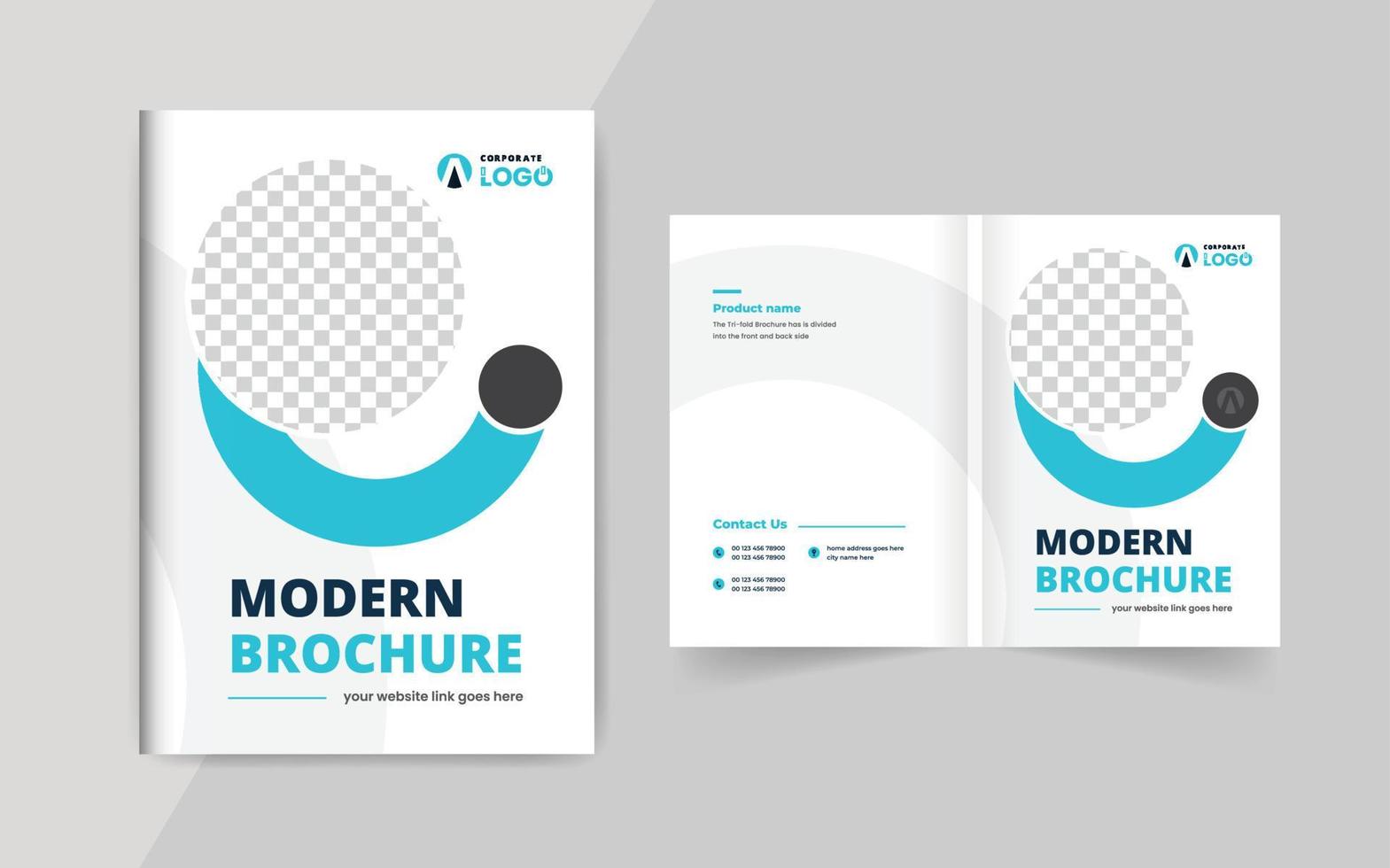 Corporate Business Brochure Cover Template. Corporate cover design theme layout abstract colorful creative and modern pages theme vector