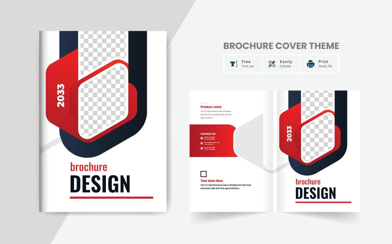 Corporate Business Brochure Cover Template. Corporate cover design theme layout abstract colorful creative and modern pages theme vector