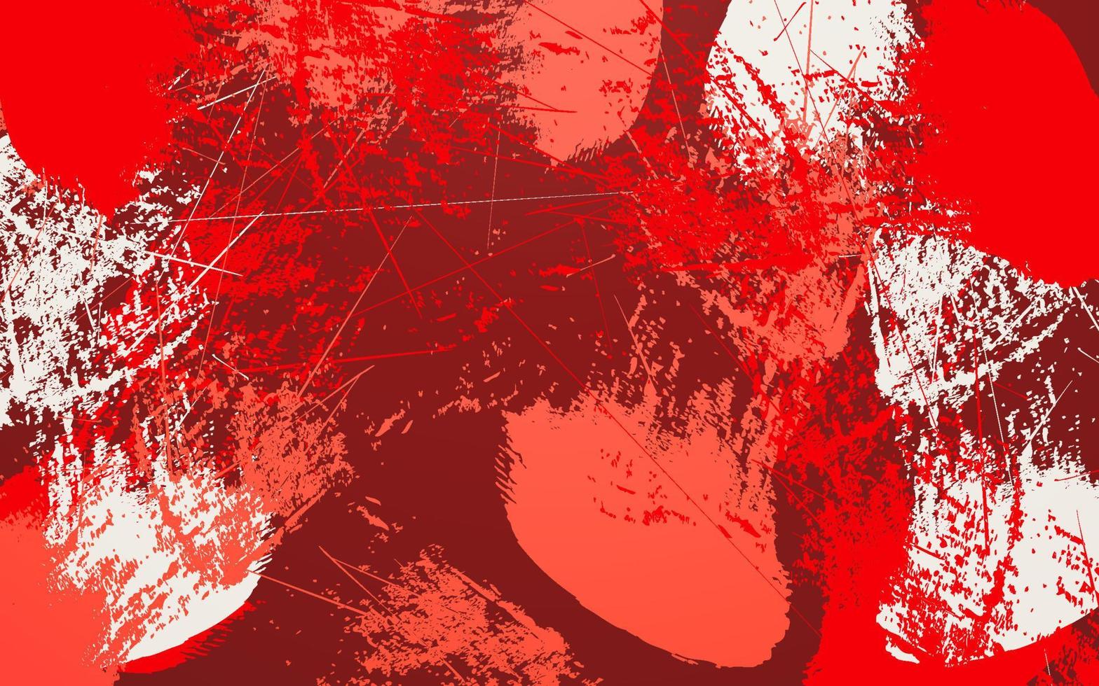 Fondo de colores rojo y blanco de textura grunge abstracto vector
