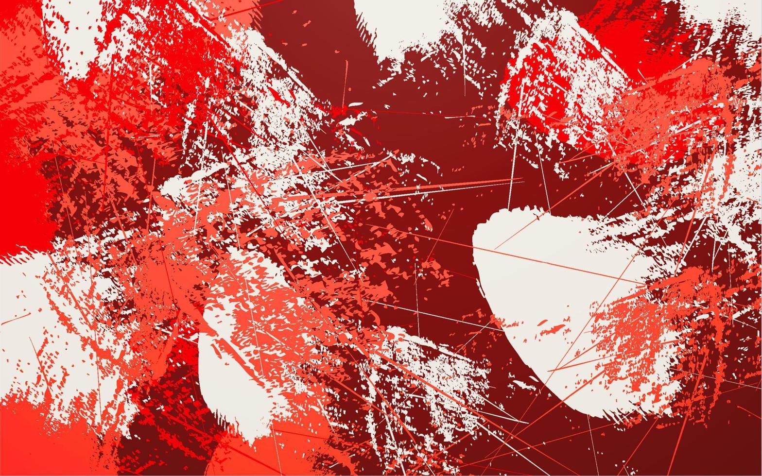 Fondo de colores rojo y blanco de textura grunge abstracto vector