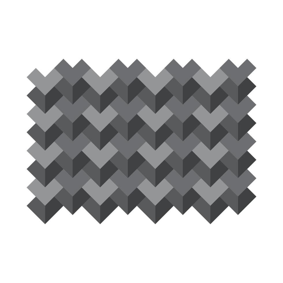 Cube 3d style vector
