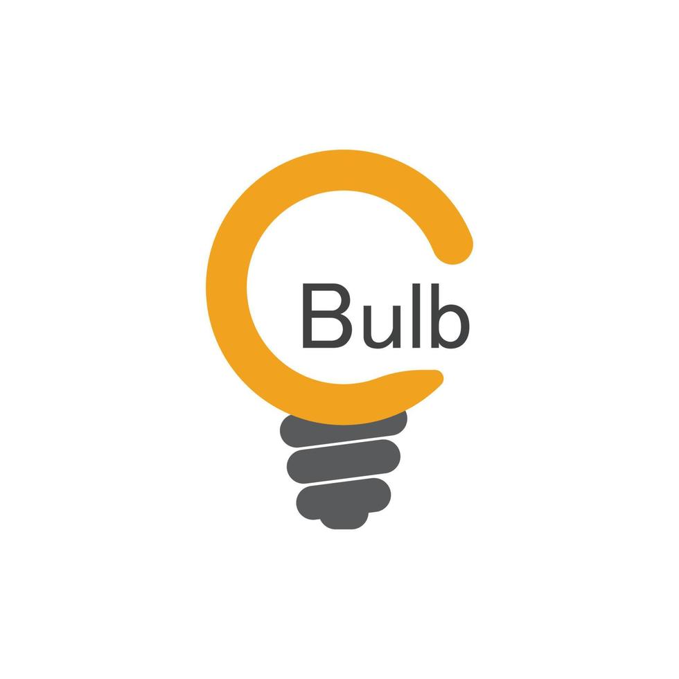 Bulb logo vector