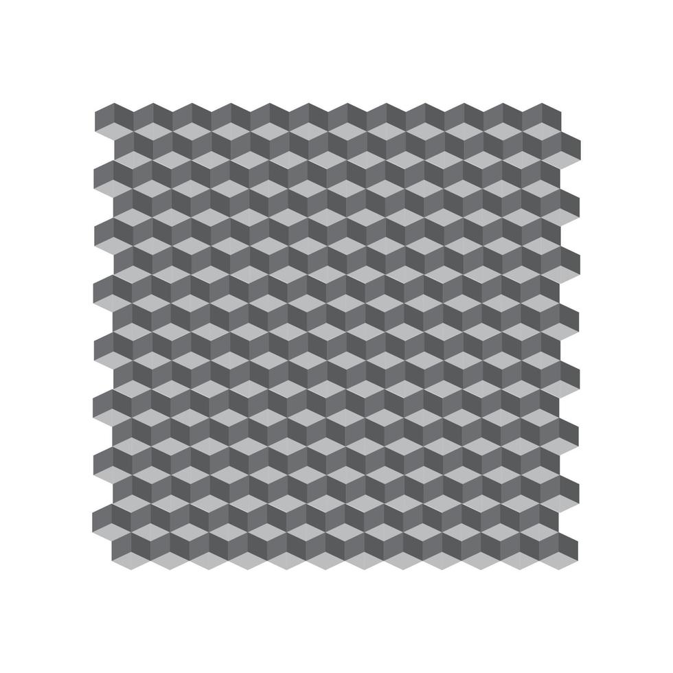 Cube 3d style vector