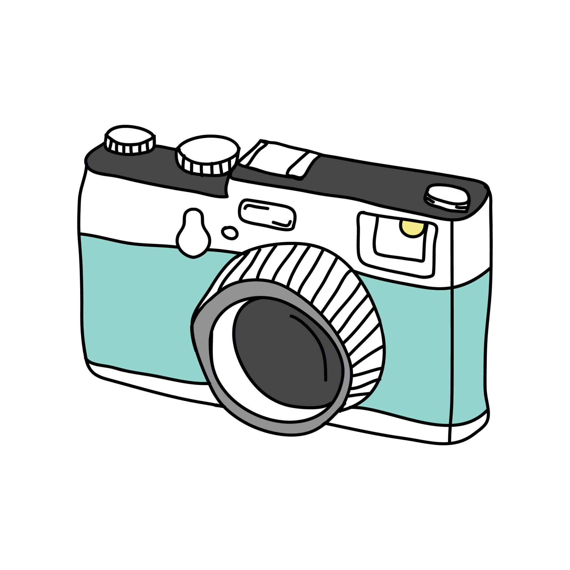 Hand Drawn Cute Doodle camera 10565536 Vector Art at Vecteezy