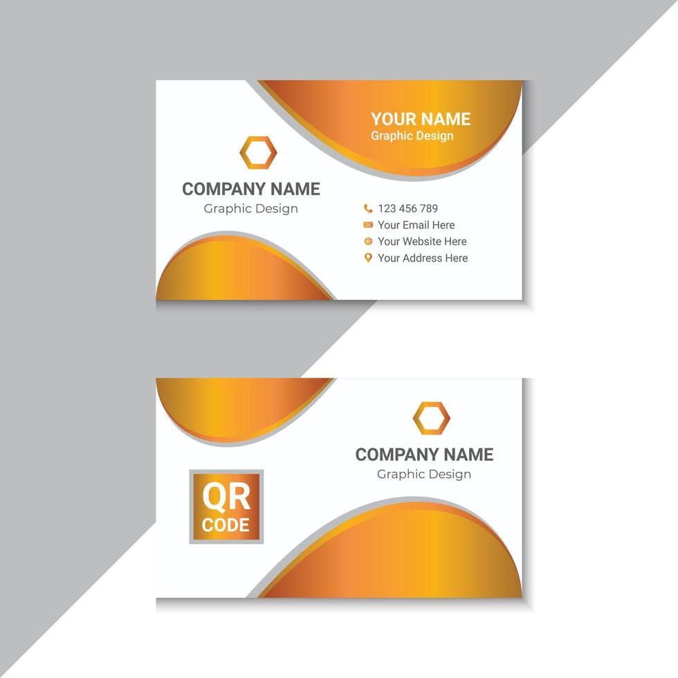 Modern And Professional Business Card Template vector