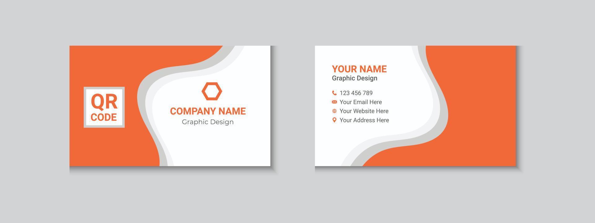 Modern And Professional Business Card Template vector