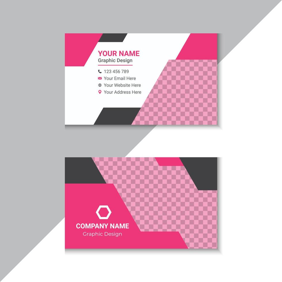 Modern And Professional Business Card Template vector