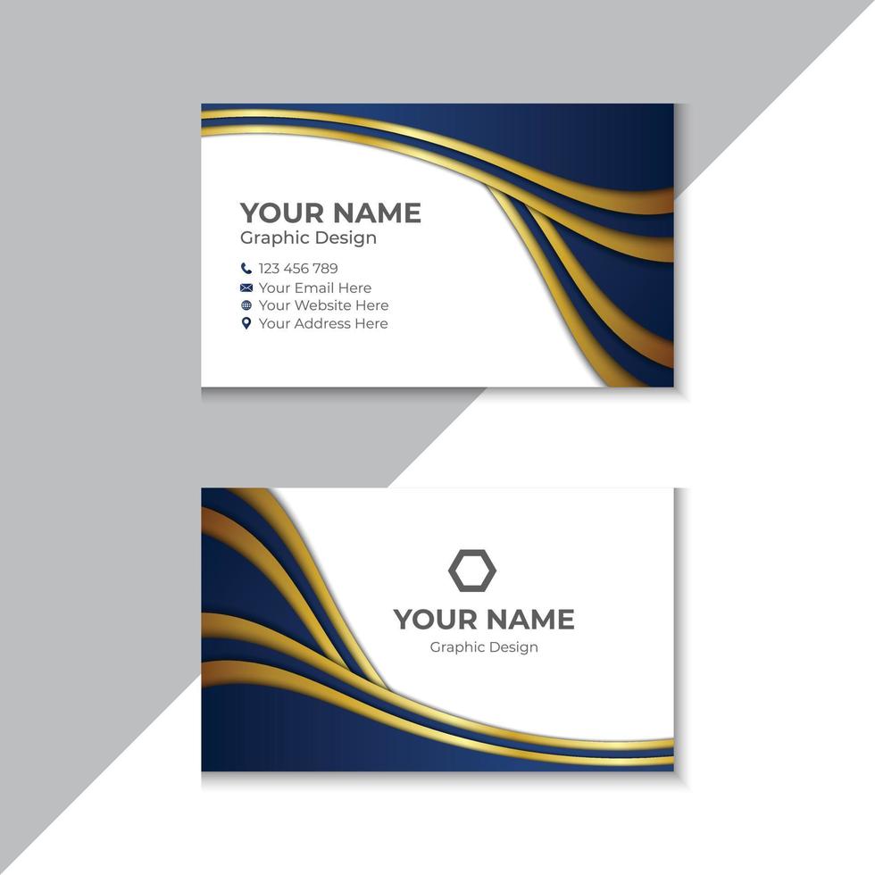Modern And Professional Business Card Template vector