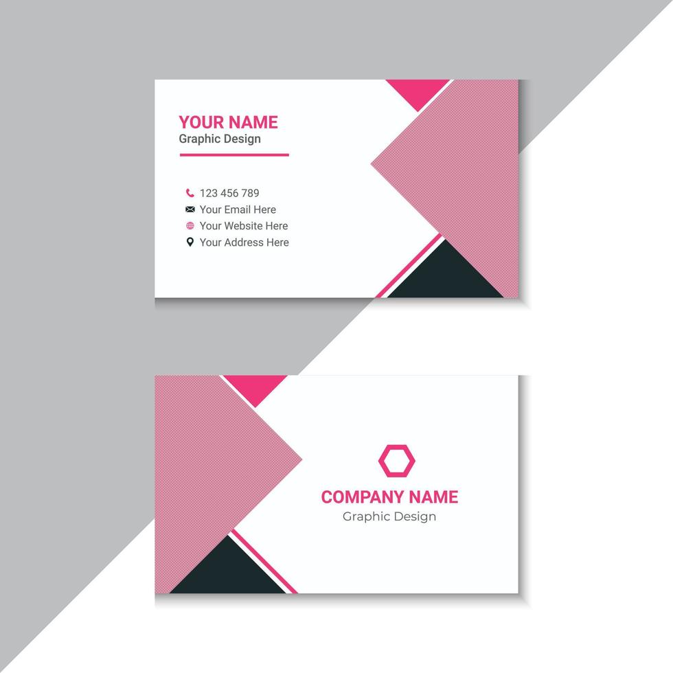 Modern And Professional Business Card Template vector
