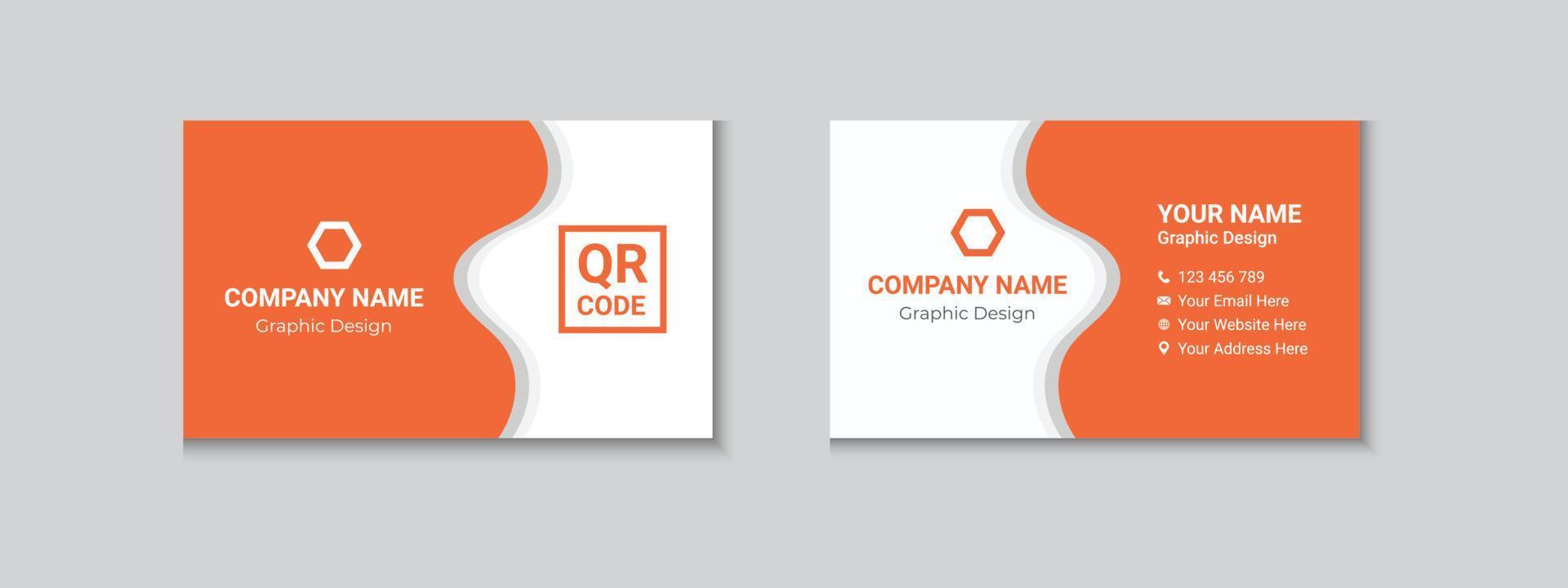 Modern And Professional Business Card Template vector