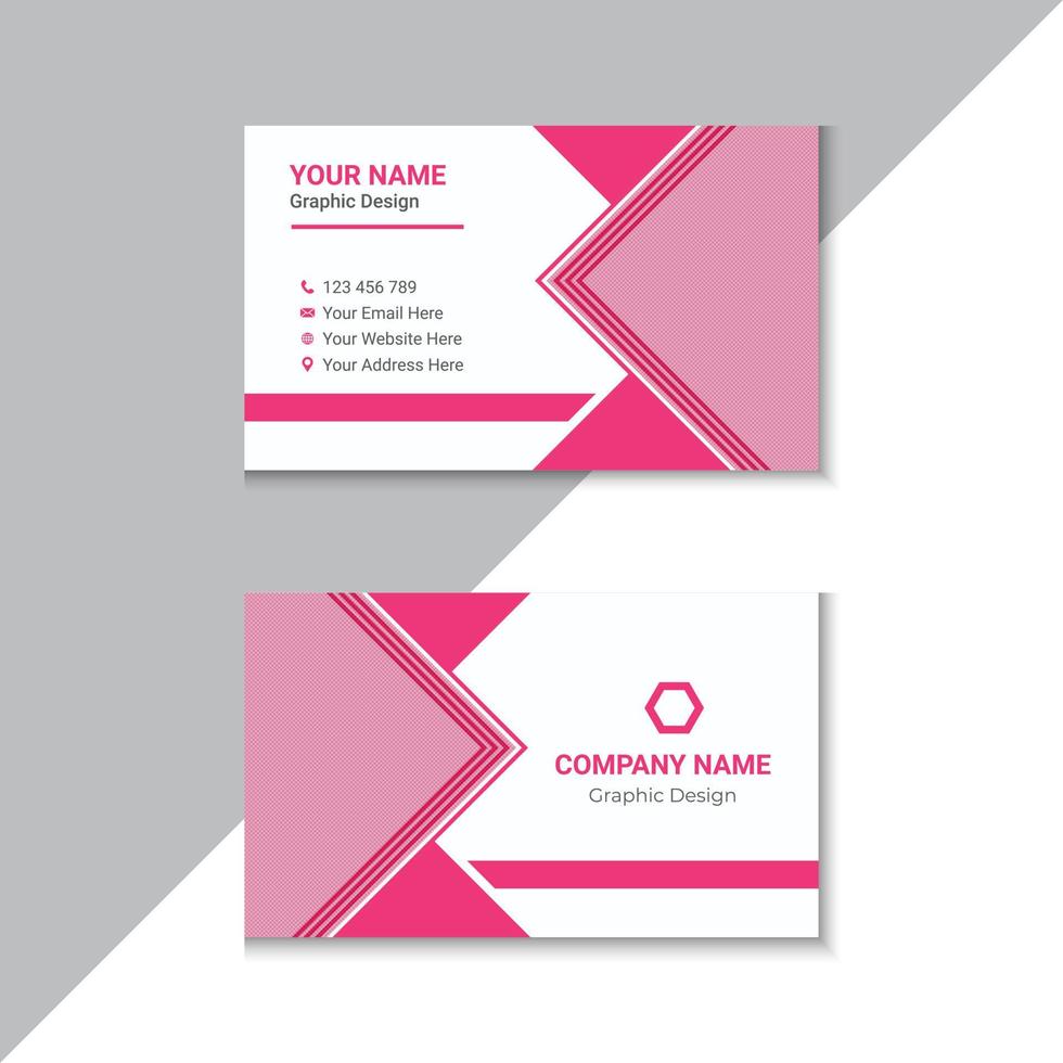 Modern And Professional Business Card Template vector