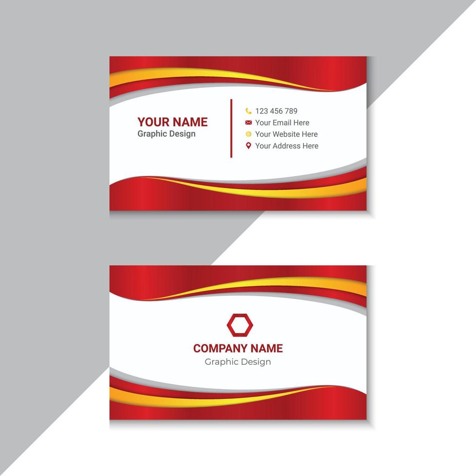 Modern And Professional Business Card Template vector