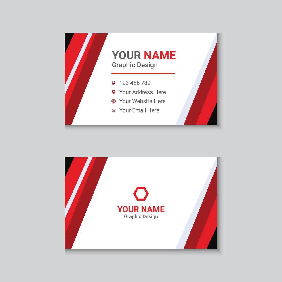 Modern And Professional Business Card Template vector