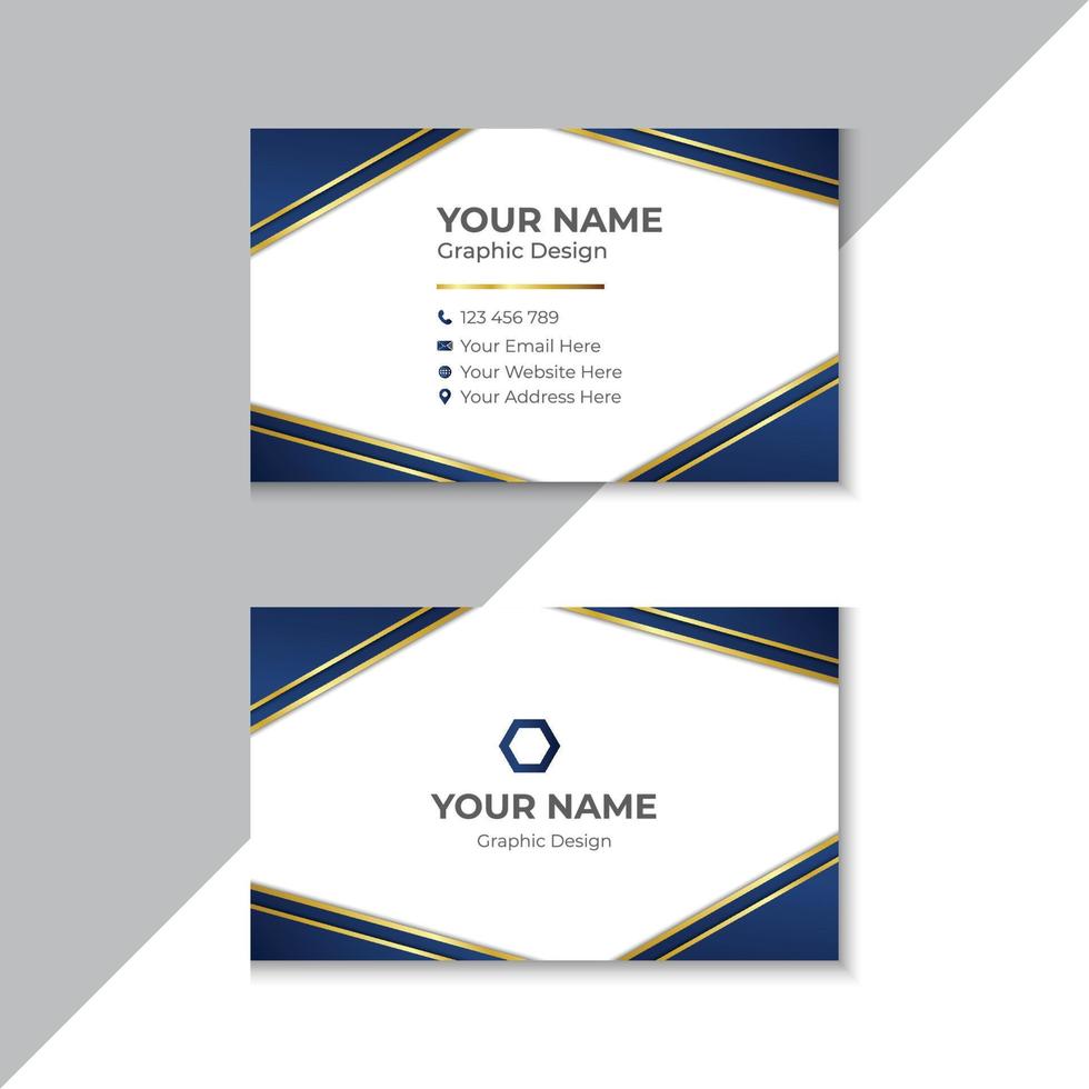 Modern And Professional Business Card Template vector