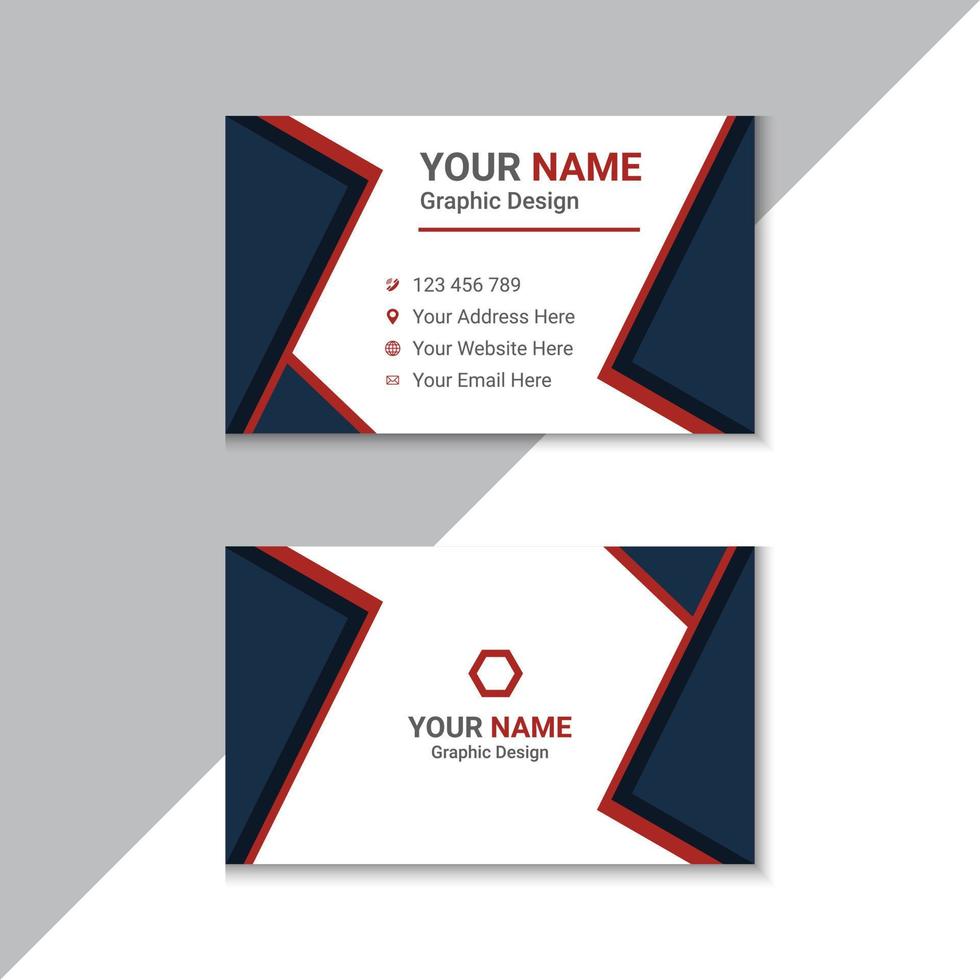 Modern And Professional Business Card Template vector