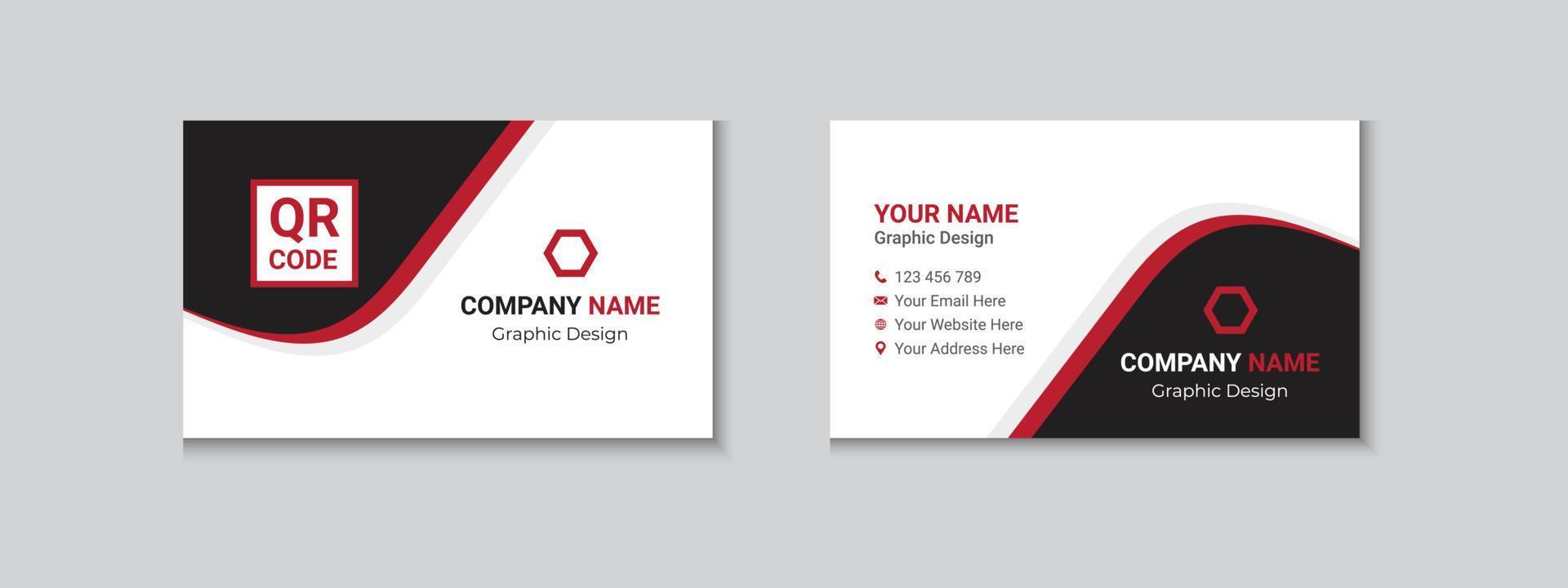 Modern And Professional Business Card Template vector