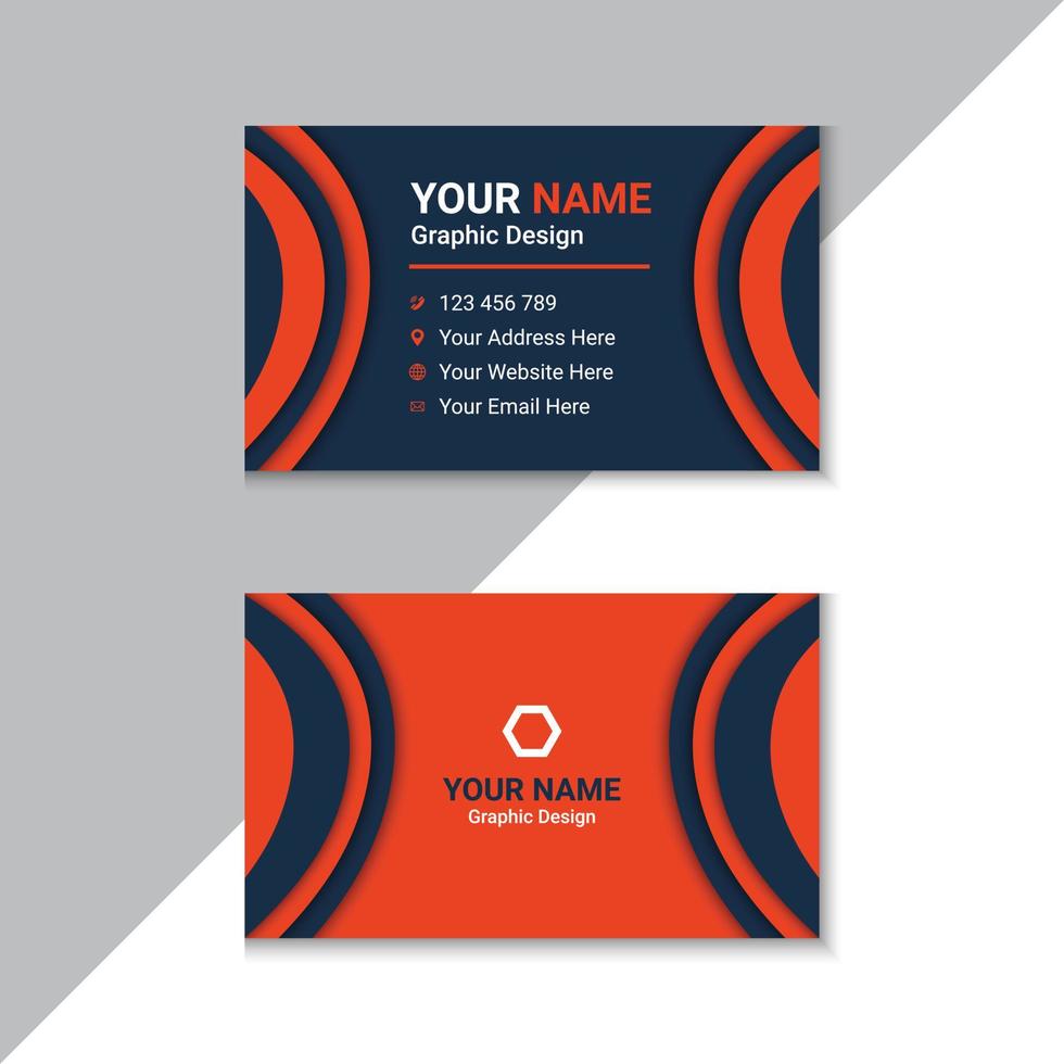 Modern And Professional Business Card Template vector