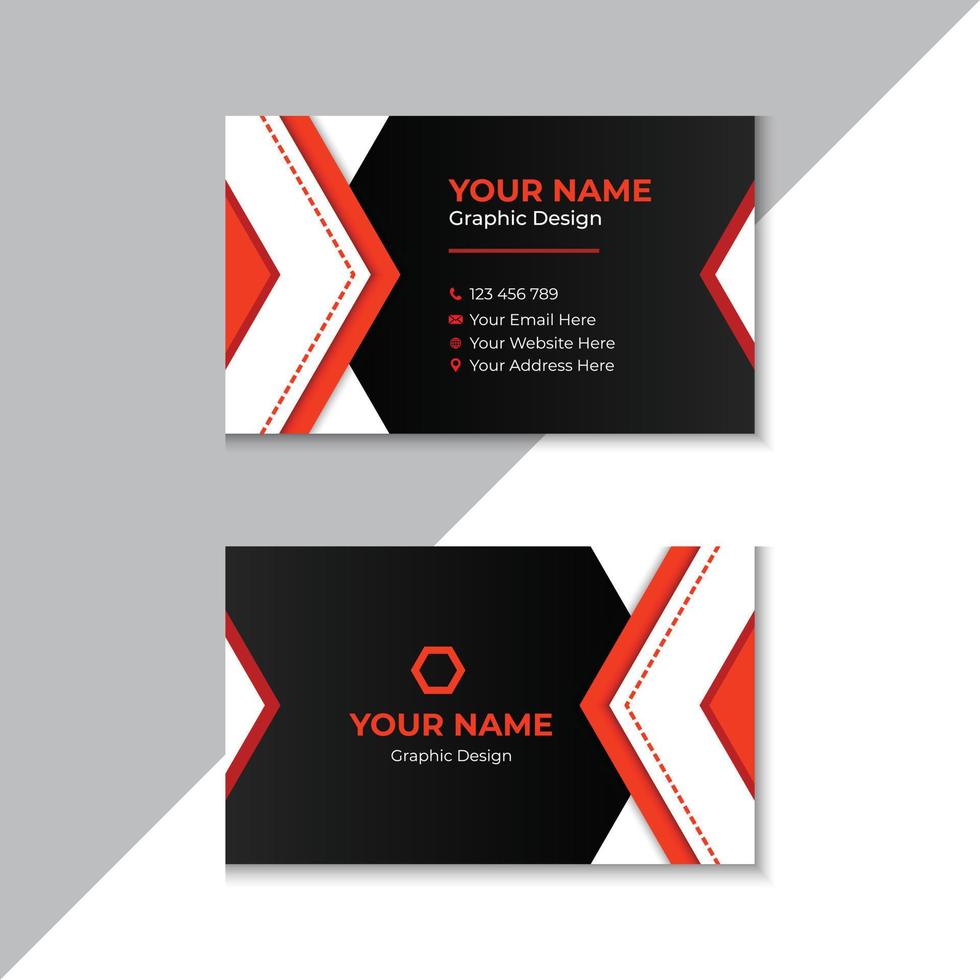 Modern And Professional Business Card Template vector
