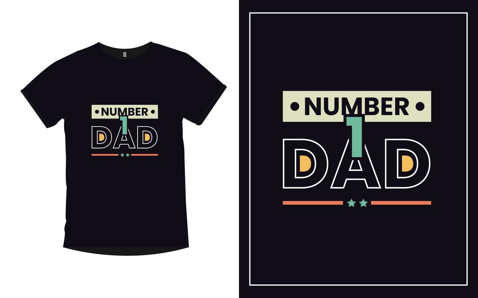 Father quotes modern trendy typography t shirt design vector