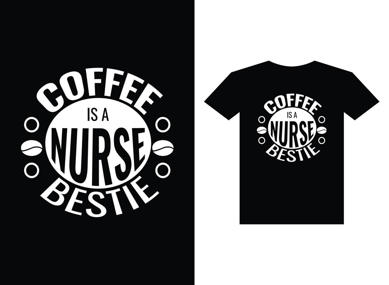 tipografía de diseño de camiseta de café para imprimir vector