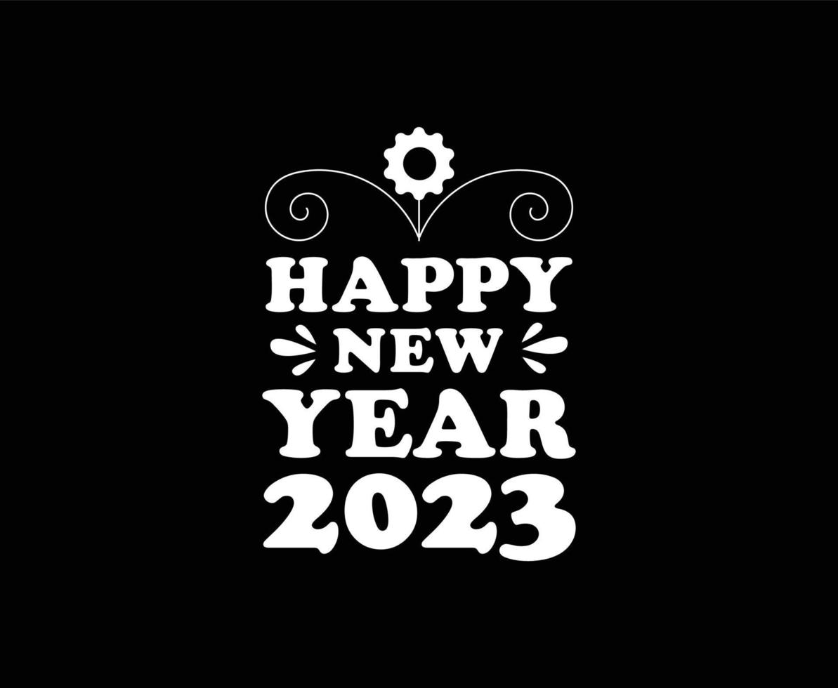 Happy New Year 2023 Vector T-shirt Design