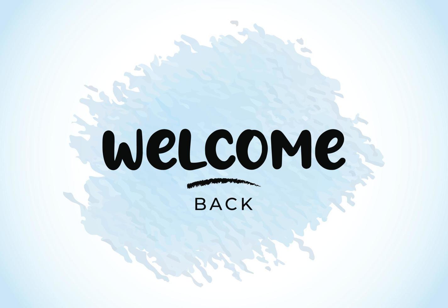 Welcome Background Banner Poster with Elegant Watercolor splashes vector design