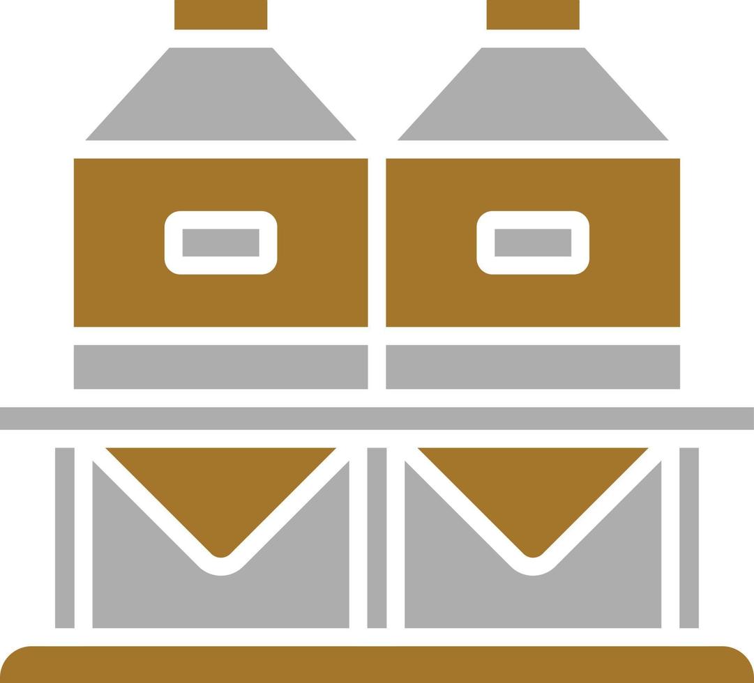 estilo de icono de silo vector