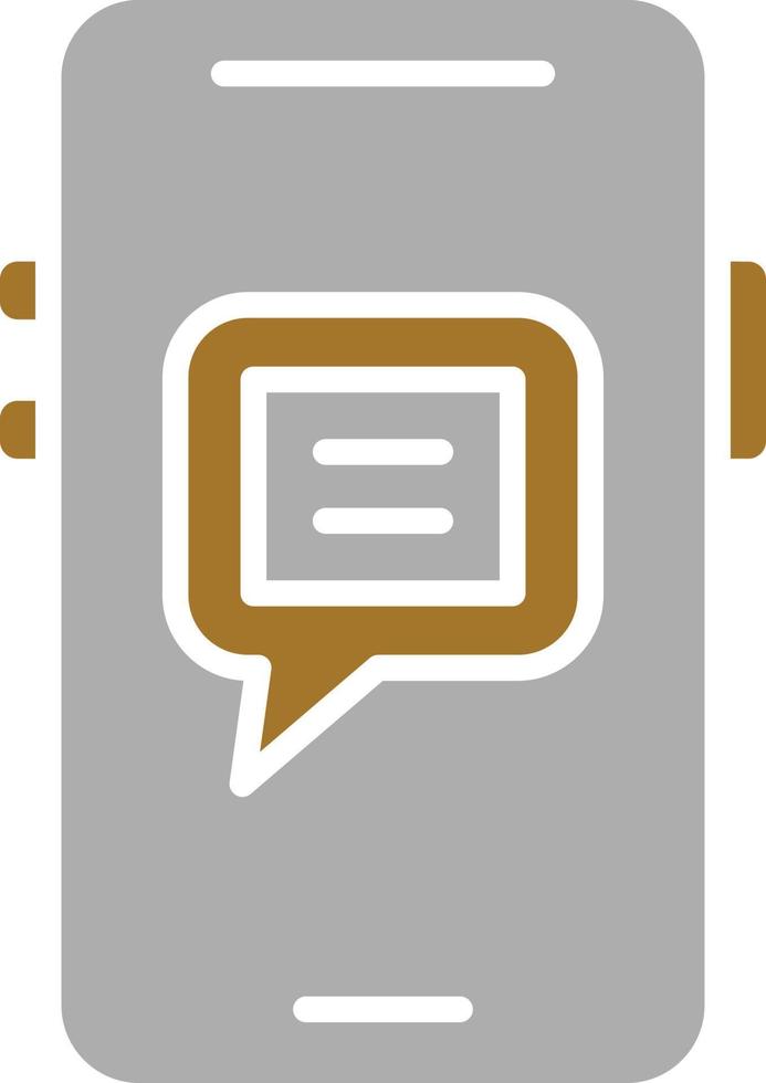 Mobile Chat Icon Style vector