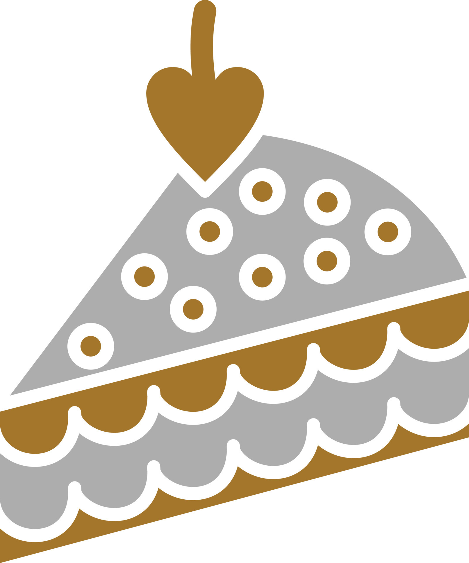Cake Slice Icon Style 10566195 Vector Art at Vecteezy