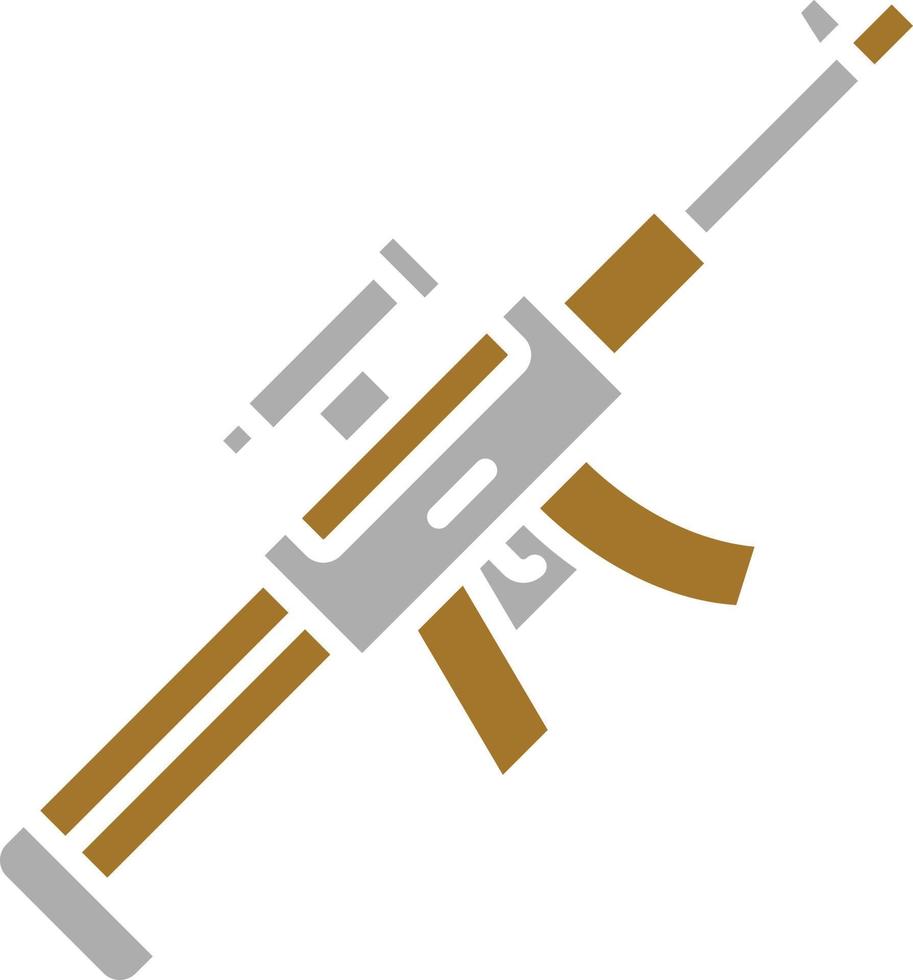 estilo de icono de rifle de francotirador vector