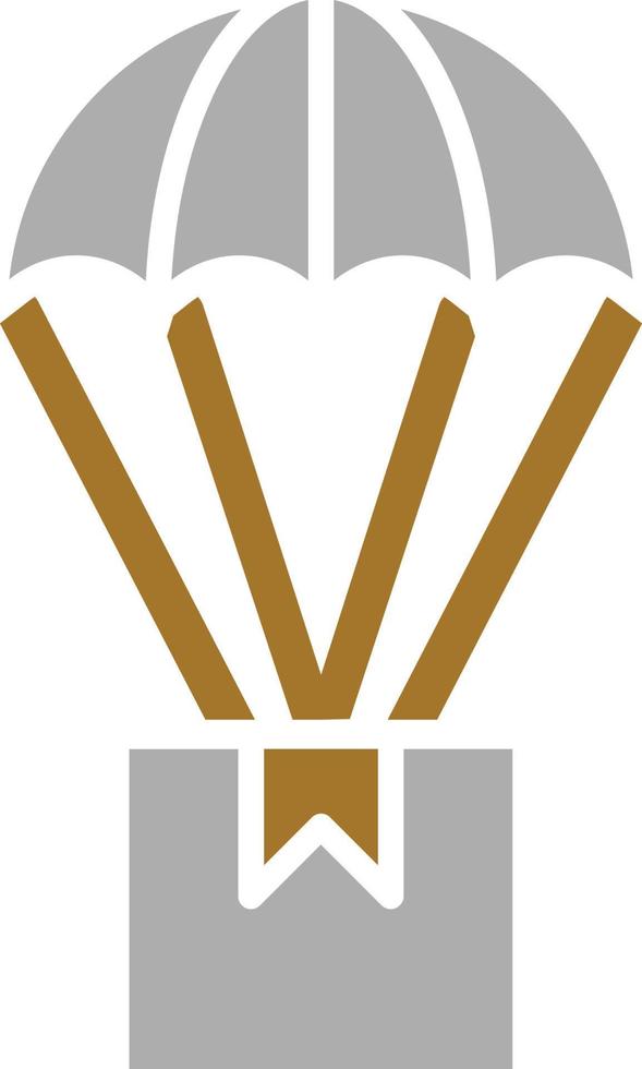 Parachute Delivery Icon Style vector