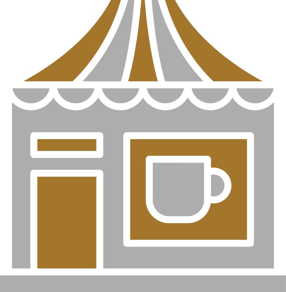 Tea Stall Icon Style vector
