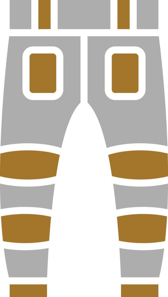 estilo de icono de pantalones de bombero vector