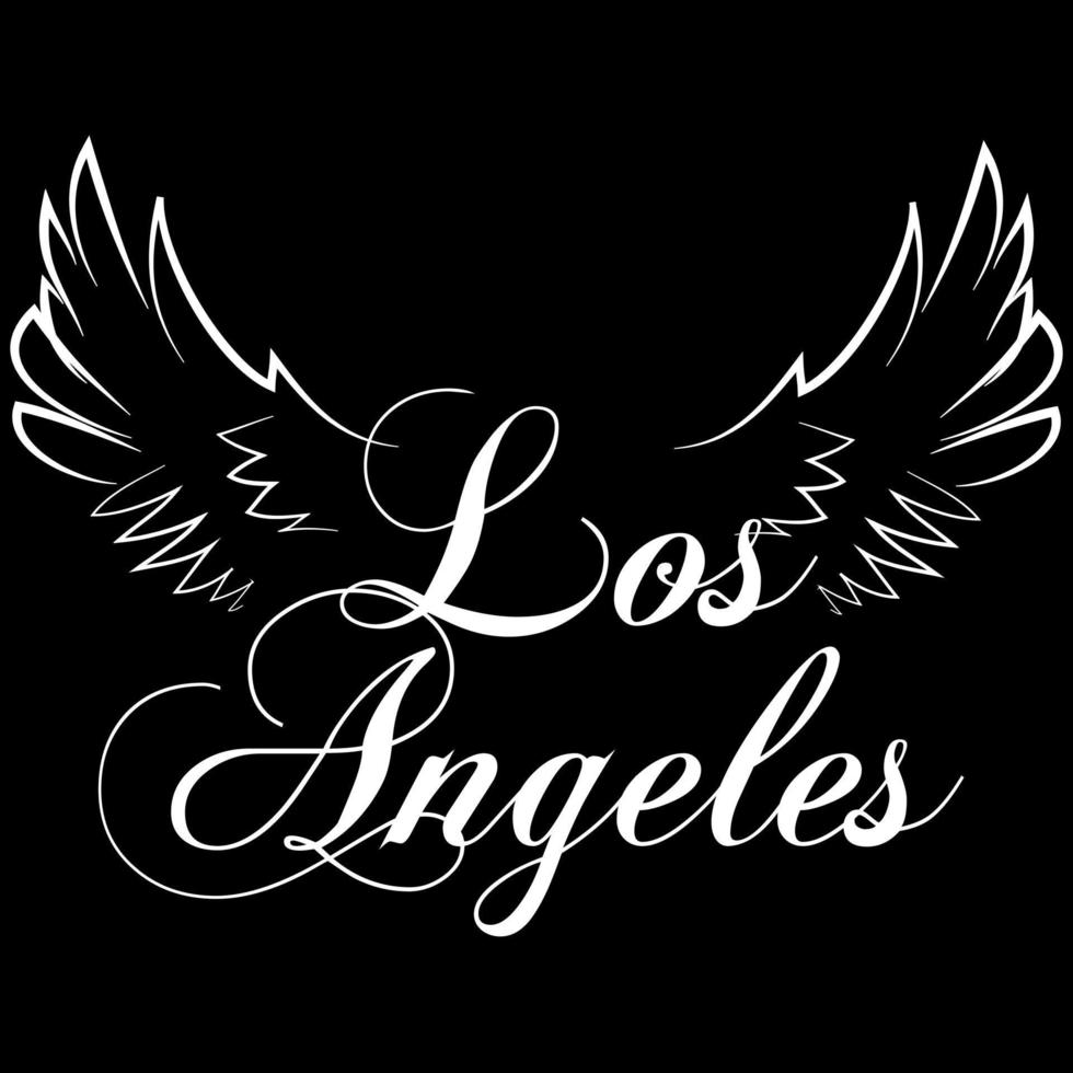 Los Angeles Word Art vector