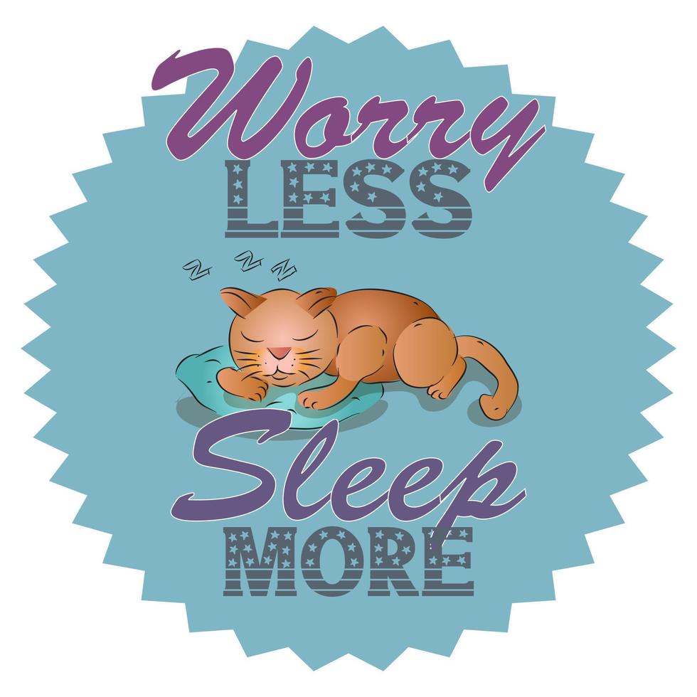 Worry Less Quotes vector