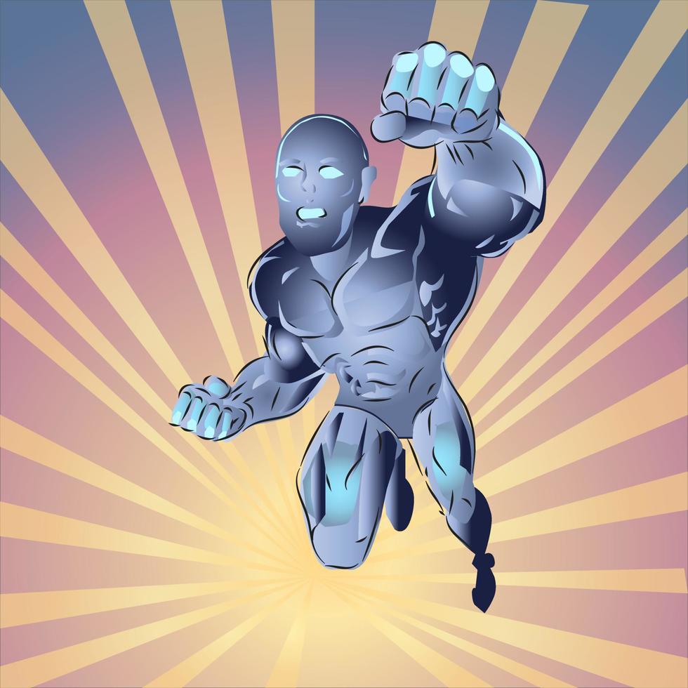 Superhero Comic Illustration vector