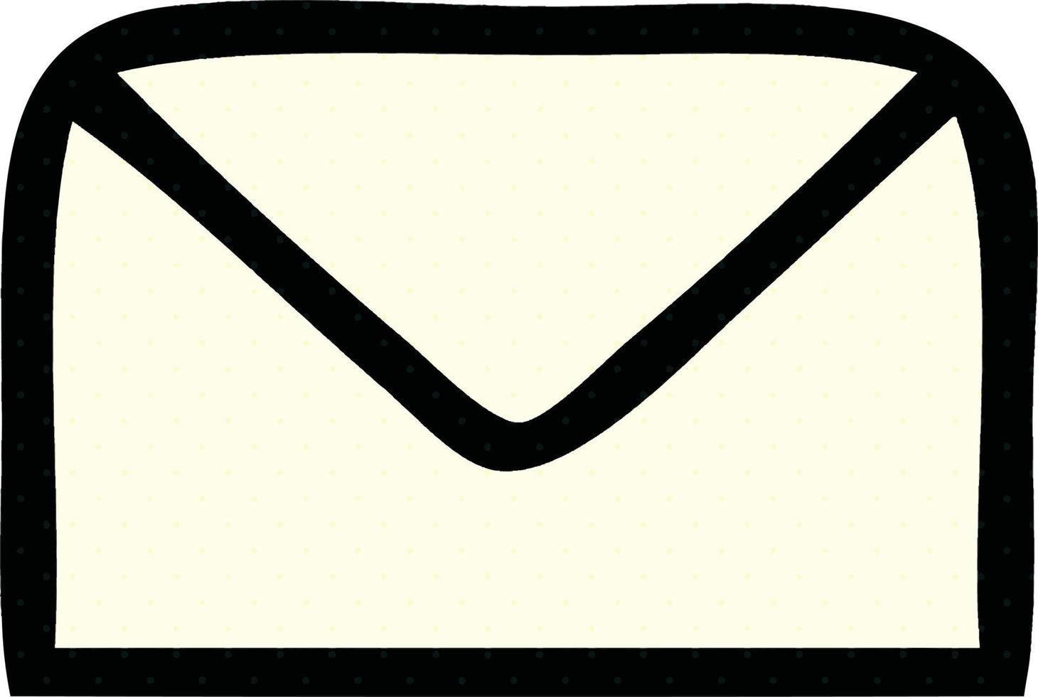 comic book style cartoon paper envelope vector