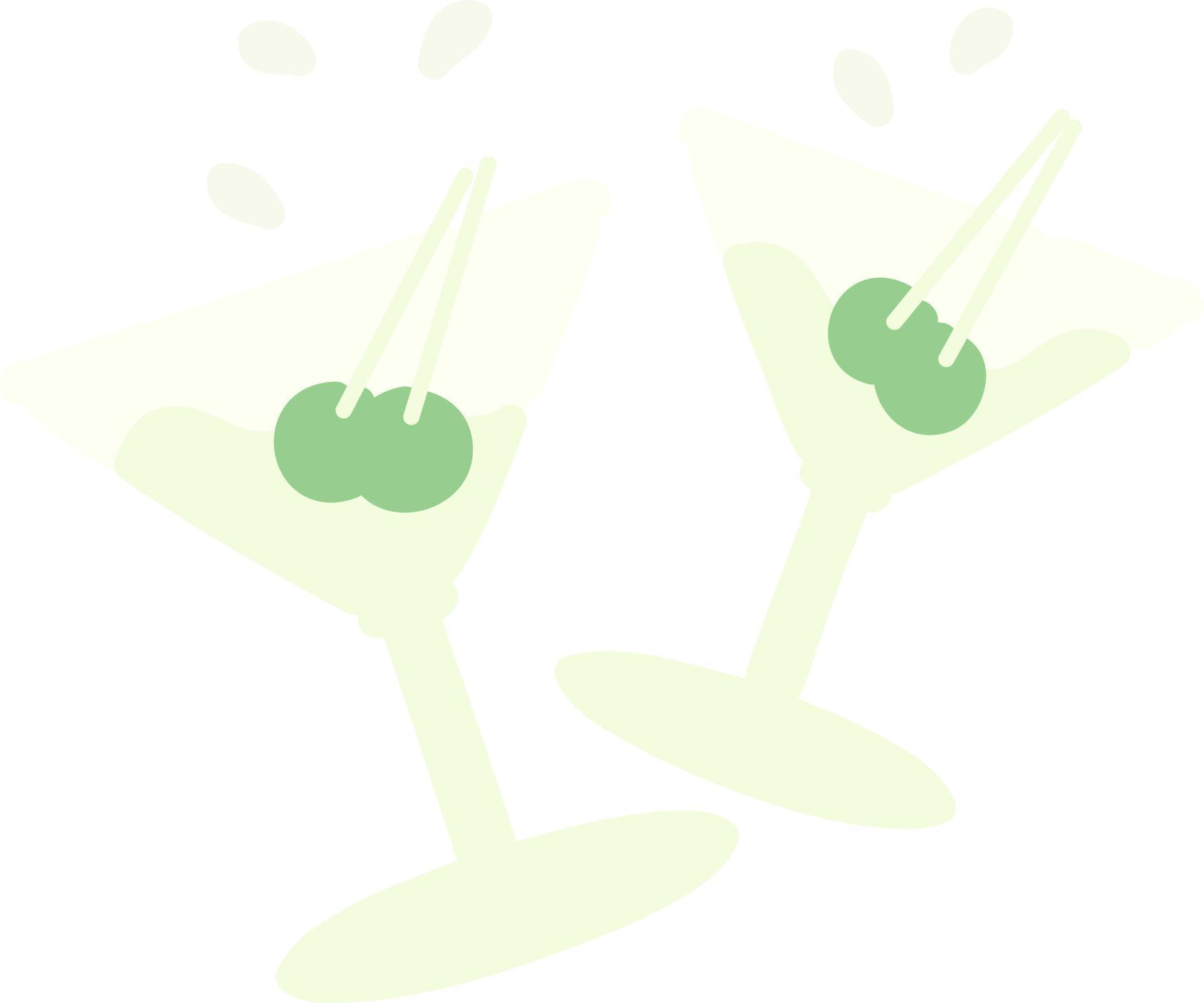 martini glasses clinking 10566787 Vector Art at Vecteezy