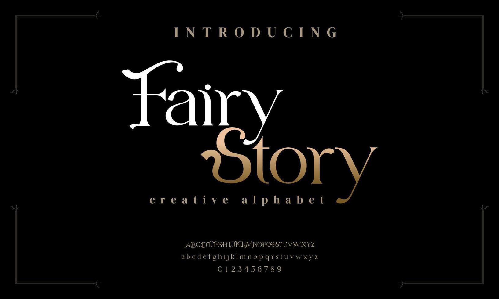 Classic Lettering Minimal Fashion Designs. Elegant alphabet letters font and number. vector